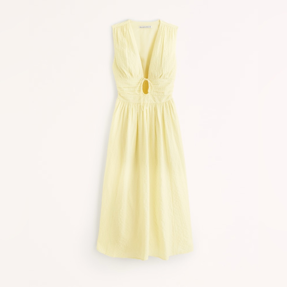 Abercrombie Seersucker Midi Dress - Picture 2 of 5